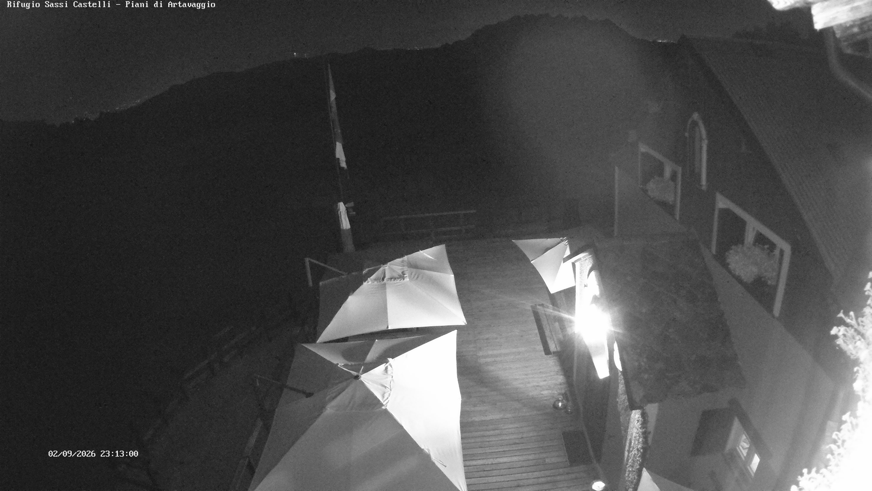 Webcam ingresso Rifugio Sassi Castelli ai Piani di Artavaggio